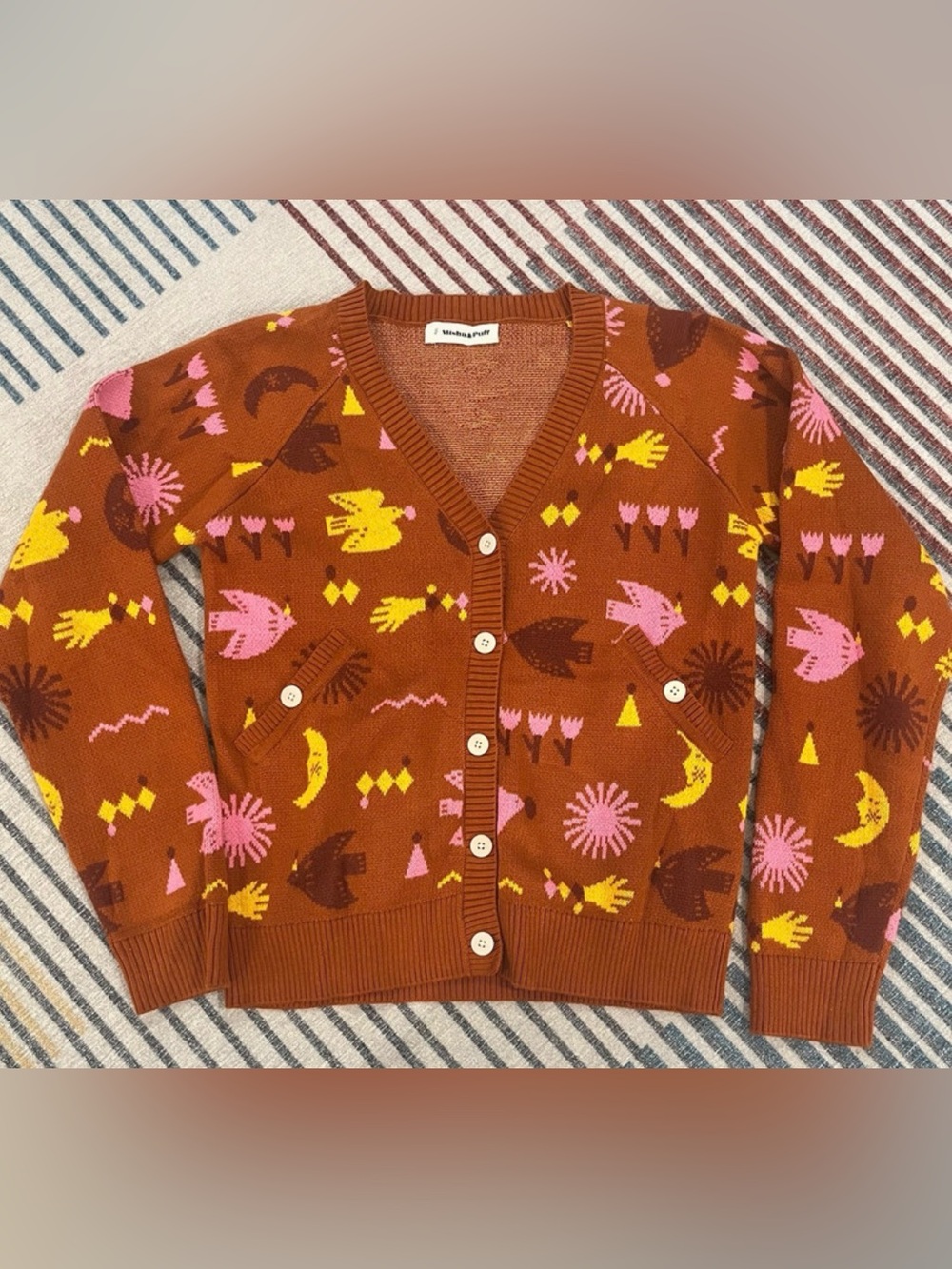 Misha + Puff Cotton Cardigan